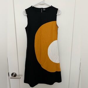 Black and Gold Mod Dress